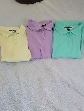 Karen Scott Polo Trio - Yellow, Lavender & Mint